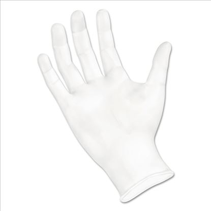Exam Vinyl Gloves, Powder/Latex-Free, 3 3/5 mil, Clear, Medium, 100/Box1