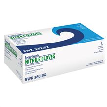 Disposable General-Purpose Nitrile Gloves, Large, Blue, 4 mil, 100/Box1