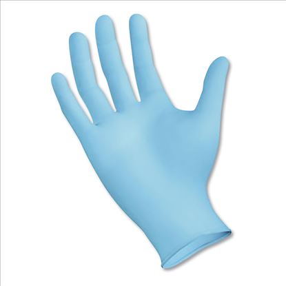 Disposable Examination Nitrile Gloves, Large, Blue, 5 mil, 100/Box1