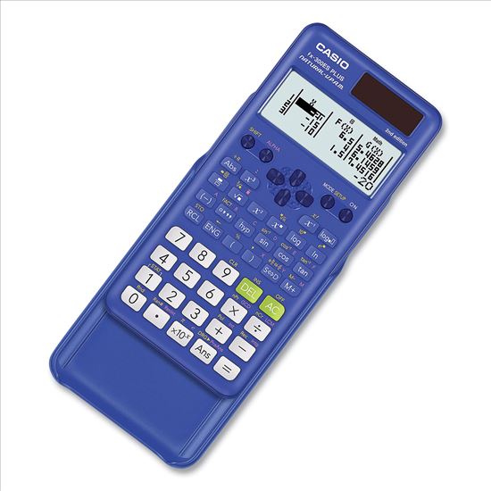 FX-300ES Plus 2nd Edition Scientific Calculator, 16-Digit LCD, Blue1