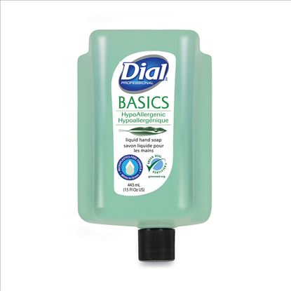 Basics MP Free Liquid Hand Soap, Unscented, 15 oz Refill Bottle, 6/Carton1