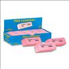 Pink Carnation Erasers, For Pencil Marks, Rectangular Block, Medium, Pink, Dozen2