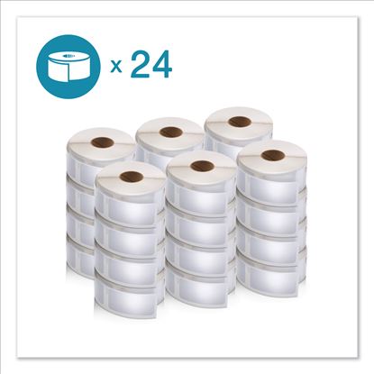 LW Multipurpose Labels, 1" x 2.13", White, 500/Roll, 24 Rolls/Box1