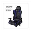 Vartan Bonded Leather Gaming Chair, Supports Up to 275 lbs, Blue/Black Seat, Blue/Black Back, Black Base2