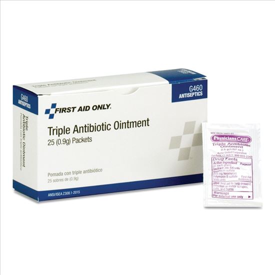 Triple Antibiotic Ointment, 0.03 oz Packet, 25/Box1