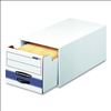 STOR/DRAWER Basic Space-Savings Storage Drawers, Legal Files, 16.75 x 19.5 x 11.5, White/Blue1