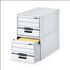 STOR/DRAWER Basic Space-Savings Storage Drawers, Legal Files, 16.75 x 19.5 x 11.5, White/Blue2