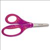 Kids/Student Softgrip Scissors, Rounded Tip, 5" Long, 1.75" Cut Length, Randomly Assorted Straight Handles1