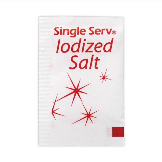 Iodized Salt Packet, 0.6 g Packet, 3,000/Box, Delivered in 1-4 Business Days1