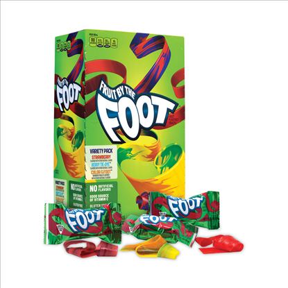 Fruit By The Foot Variety Pack, Assorted Flavors, 0.75 oz, 36 Pouches/Carton, Ships in 1-3 Business Days1