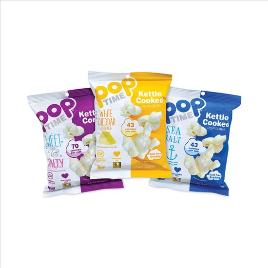 Kettle Cooked Popcorn Variety Pack, Assorted Flavors, 1 oz Bag, 24/Box, Delivered in 1-4 Business Days1