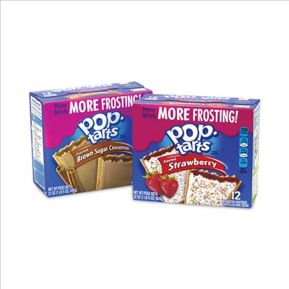 Pop Tarts, Brown Sugar Cinnamon/Strawberry, 2 Tarts/Pouch, 12 Pouches/Pack, 2 Packs/Box, Delivered in 1-4 Business Days1