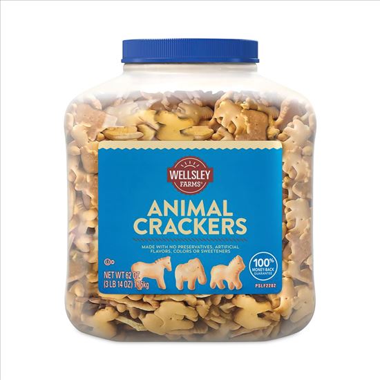 Animal Crackers, 62 oz Tub, Delivered in 1-4 Business Days1