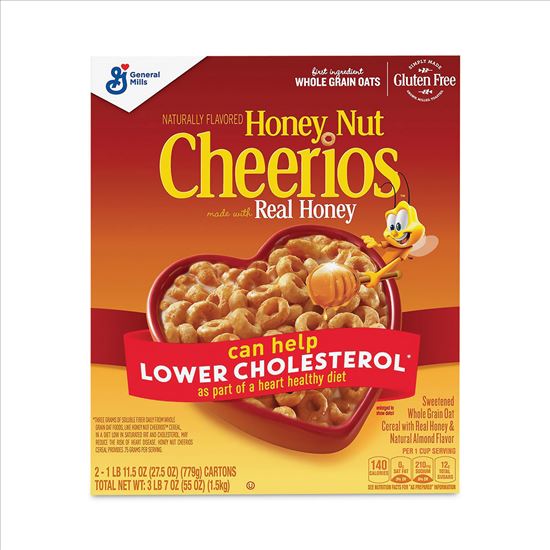 Honey Nut Cereal, 27.5 oz Box, 2/Pack, Delivered in 1-4 Business Days1