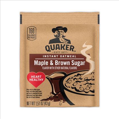 Instant Oatmeal, Maple and Brown Sugar, 1.51 oz Packet, 40 Count Box, Delivered in 1-4 Business Days1