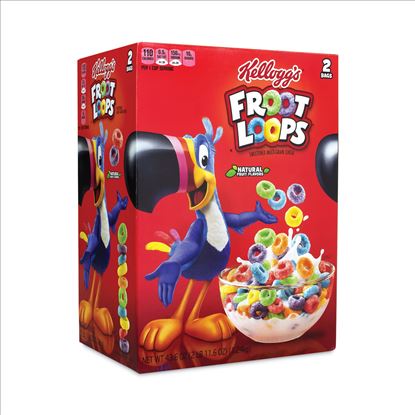 Froot Loops Breakfast Cereal, 43 oz Bag, 2 Bags/Box, Delivered in 1-4 Business Days1