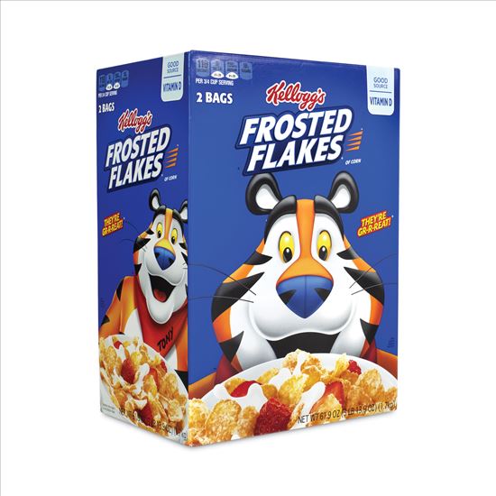 Frosted Flakes Breakfast Cereal, 61.9 oz Bag, 2 Bags/Box, Delivered in 1-4 Business Days1