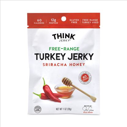 Sriracha Honey Turkey Jerky, 1 oz Pouch, 12/Pack, Delivered in 1-4 Business Days1