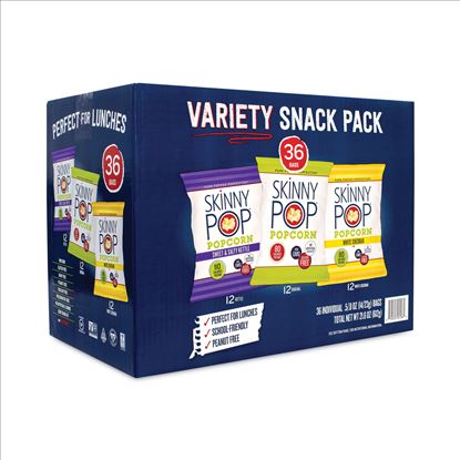 Popcorn Variety Snack Pack, 0.5 oz Bag, 36 Bags/Box, Delivered in 1-4 Business Days1