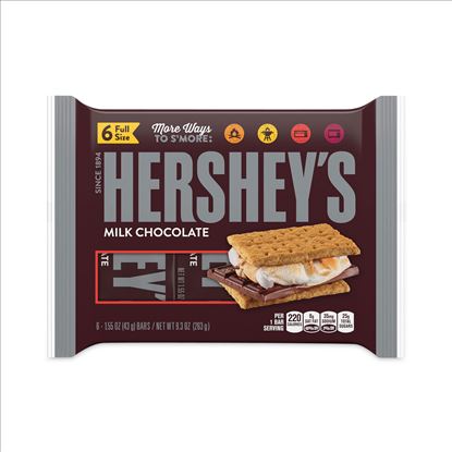 Milk Chocolate Bar, 1.55 oz Bar, 6 Bars/Pack, 2 Packs/Box, Delivered in 1-4 Business Days1