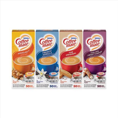 Liquid Coffee Creamer, French Vanilla/Hazelnut/Italian Sweet Cream/Original, 0.37 oz, 200/CT, Delivered in 1-4 Business Days1