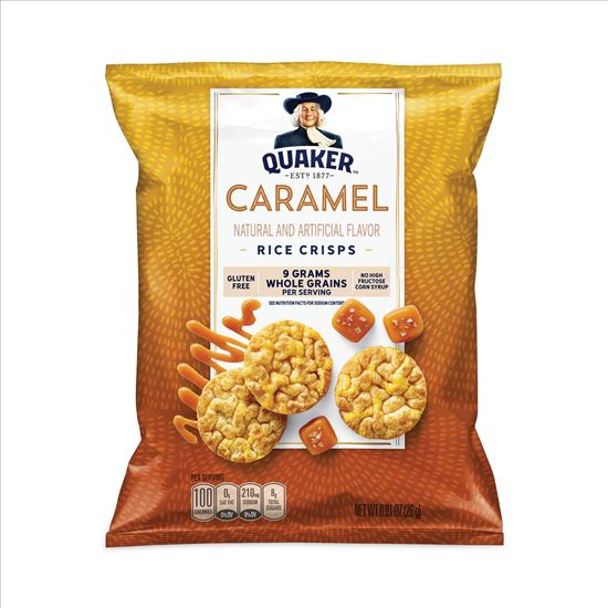 Rice Crisps, Caramel, 0.67 oz Bag, 60 Bags/Box, Delivered in 1-4 Business Days1