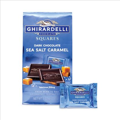 Dark and Sea Salt Caramel Chocolate Squares, 5.32 oz Packs, 3 Count, Delivered in 1-4 Business Days1