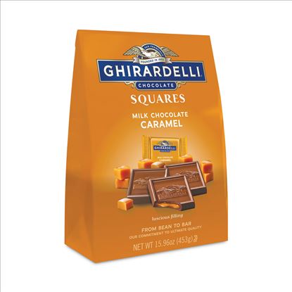 Milk Chocolate and Caramel Chocolate Squares, 15.9 oz Bag, Delivered in 1-4 Business Days1