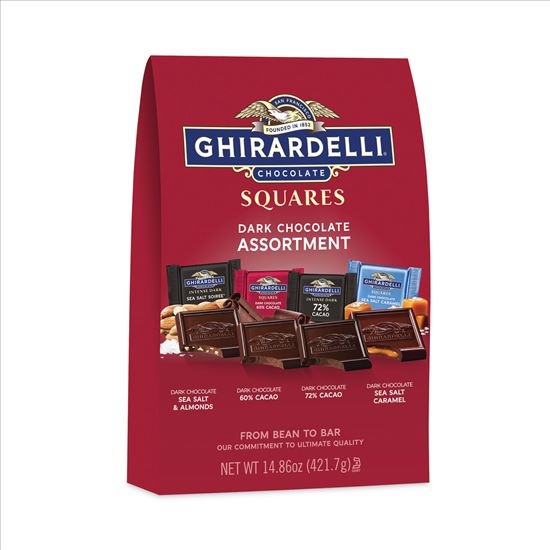 Squares Premium Dark Chocolate Assortment, 14.86 oz Bag, Delivered in 1-4 Business Days1