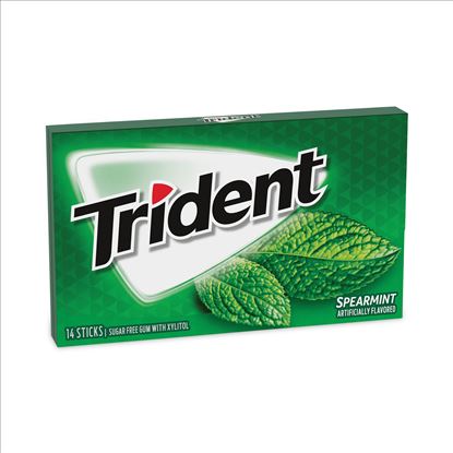 Sugar-Free Gum, Spearmint, 14 Pieces/Pack, 12 Packs/Box, Delivered in 1-4 Business Days1