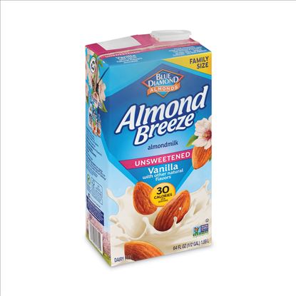 Almond Breeze Almond Milk, Unsweetened Vanilla, 64 oz Carton, 2/Pack, Delivered in 1-4 Business Days1