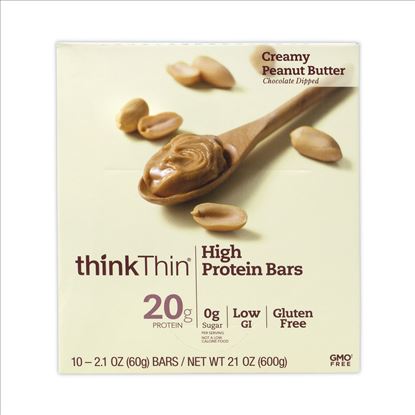 High Protein Bars, Creamy Peanut Butter, 2.1 oz Bar, 10 Bars/Carton, Delivered in 1-4 Business Days1