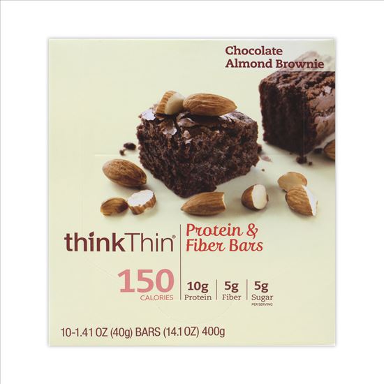 High Protein Bars, Almond Brownie, 1.41 oz Bar, 10 Bars/Box, Delivered in 1-4 Business Days1