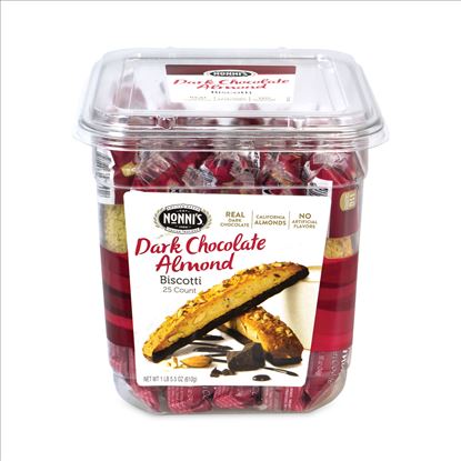 Biscotti, Dark Chocolate Almond, 1 lb 5 oz Tub, Delivered in 1-4 Business Days1