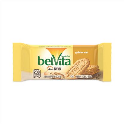 belVita Breakfast Biscuits, Golden Oat, 1.76 oz Pack, 12 Packs/Box, 3 Boxes, Delivered in 1-4 Business Days1