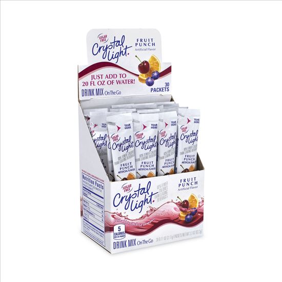 On-The-Go Sugar-Free Drink Mix, Fruit Punch, 0.12 oz Single-Serving Tubes, 30/Pk, 2 Packs/Box, Delivered in 1-4 Business Days1