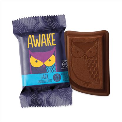 Caffeinated Dark Chocolate Bites, 0.46 oz Bars, 50 Bars/Box, Delivered in 1-4 Business Days1