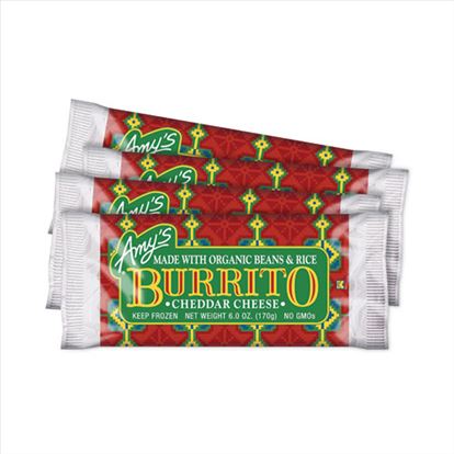 Cheddar Cheese, Bean and Rice Burrito, 6 oz Pouch, 4/Pack, Delivered in 1-4 Business Days1