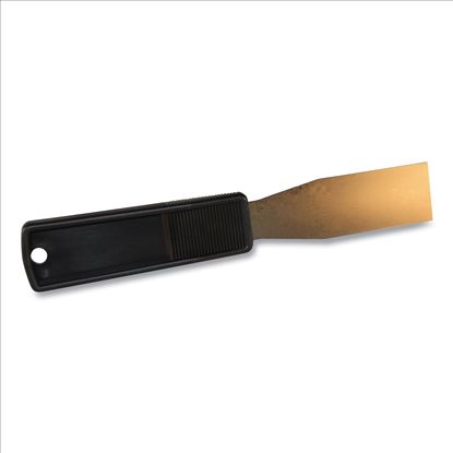 Putty Knife, 1.25"W Blade, Stainless Steel/Polypropylene, Black1