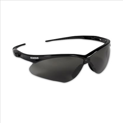 V30 Nemesis Safety Glasses, Black Frame, Smoke Anti-Fog Lens1