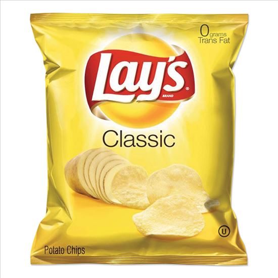 Regular Potato Chips, 1.5 oz Bag, 64/Carton1