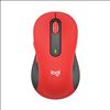 Signature M650 Wireless Mouse, 2.4 GHz Frequency, 33 ft Wireless Range, Large, Right Hand Use, Red1