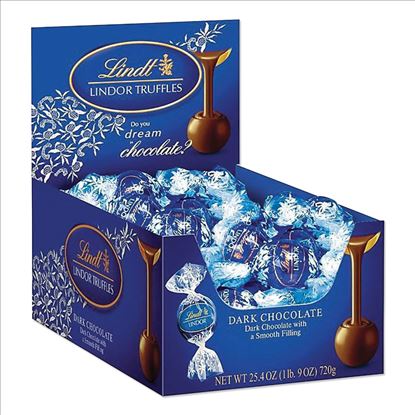 Lindor Dark Chocolate Truffles, 25.4 oz Box, 60/Box1