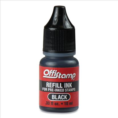 Refill Ink for Pre-Inked Stamps, 0.33 oz, Black1