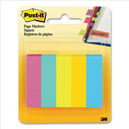 Page Flag Markers, Jaipur Collection, Assorted Colors, 100 Flags/Pad, 5 Pads/Pack1