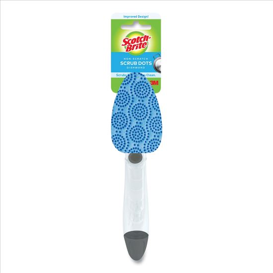 Scrub Dots Non-Scratch Dishwand, Blue, 4/Box1