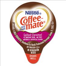 Liquid Coffee Creamer, Salted Caramel Chocolate, 0.38 oz Mini Cups, 50/Box, 4 Boxes/Carton, 200 Total/Carton1