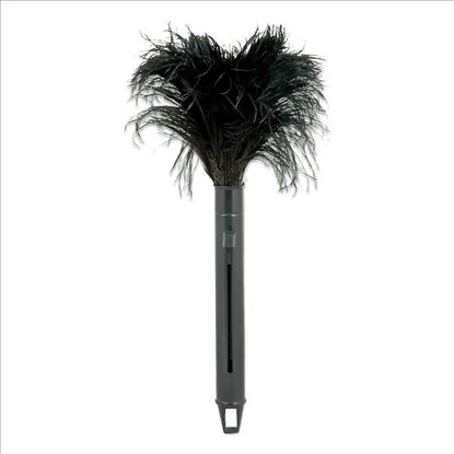 Pop Top Feather Duster, Ostrich, 9" to 14" Handle, Black1