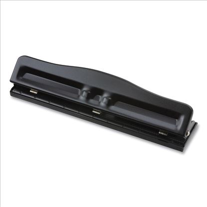 11-Sheet Fully Adjustable Two-Three-Hole Punch, 9/32" Holes, Black1