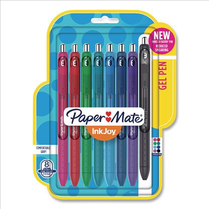 InkJoy Gel Pen, Retractable, Fine 0.5 mm, Assorted Ink and Barrel Colors, 8/Pack1